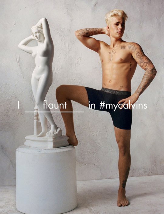 Justin Bieber w reklame Calvina Kleina